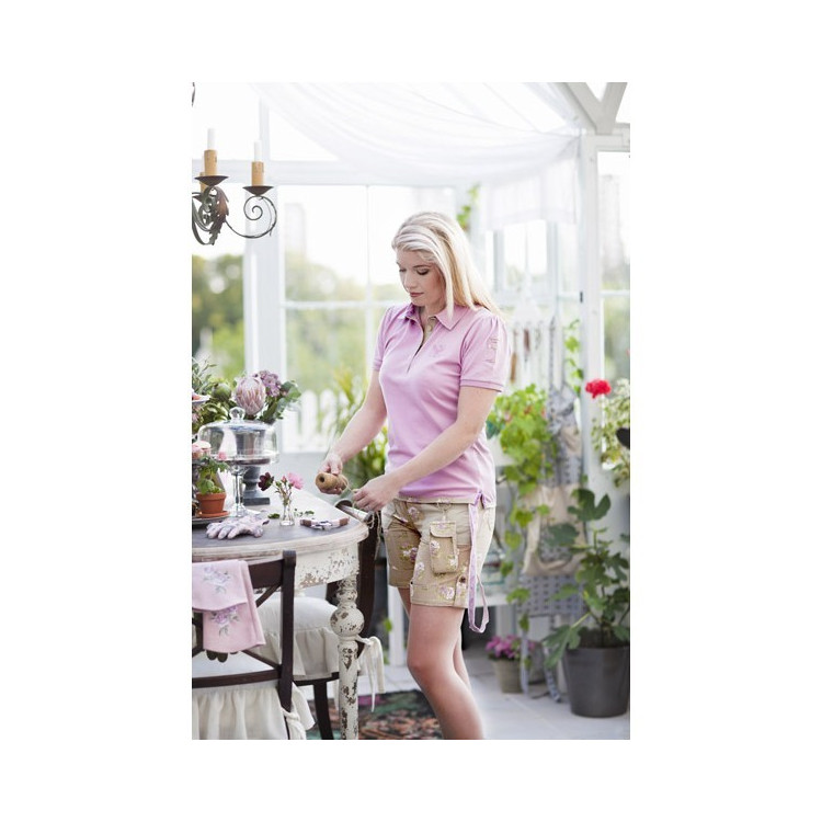 Tričko Polo růžové XL