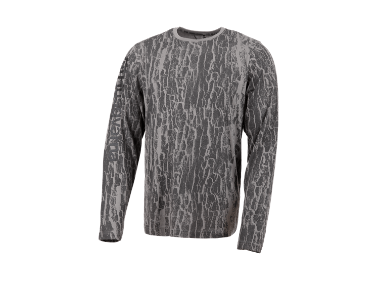 Husqvarna Bark Camo šedé triko dl.rukáv XS