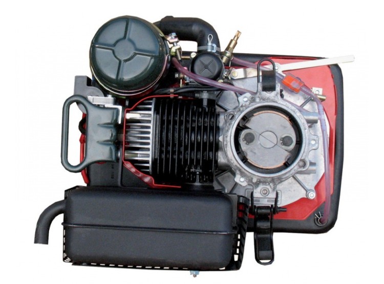 Motor JIKOV 1447DV 80 mm odstředivá spojka, kontaktní zapalování manuální dekoventil