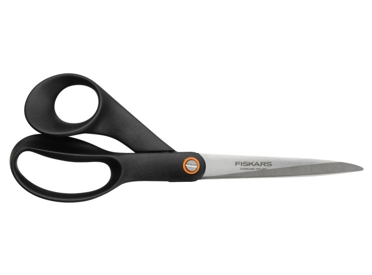 Fiskars Nůžky univerzální 21 cm, černé 1019197