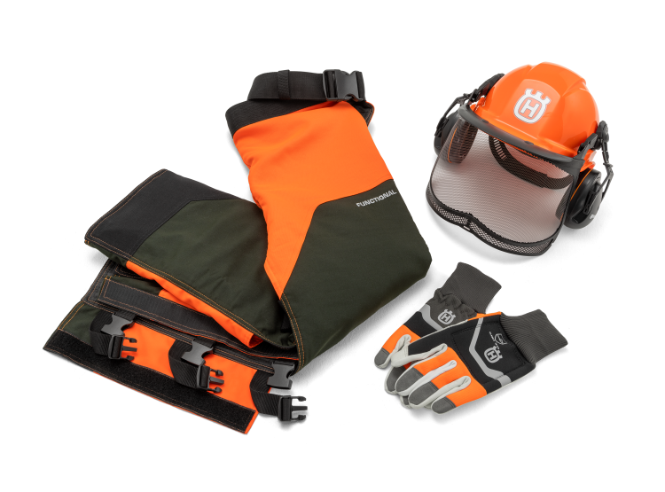 Husqvarna Functional ochranná sada Přilba, návleky a protipořezové rukavice