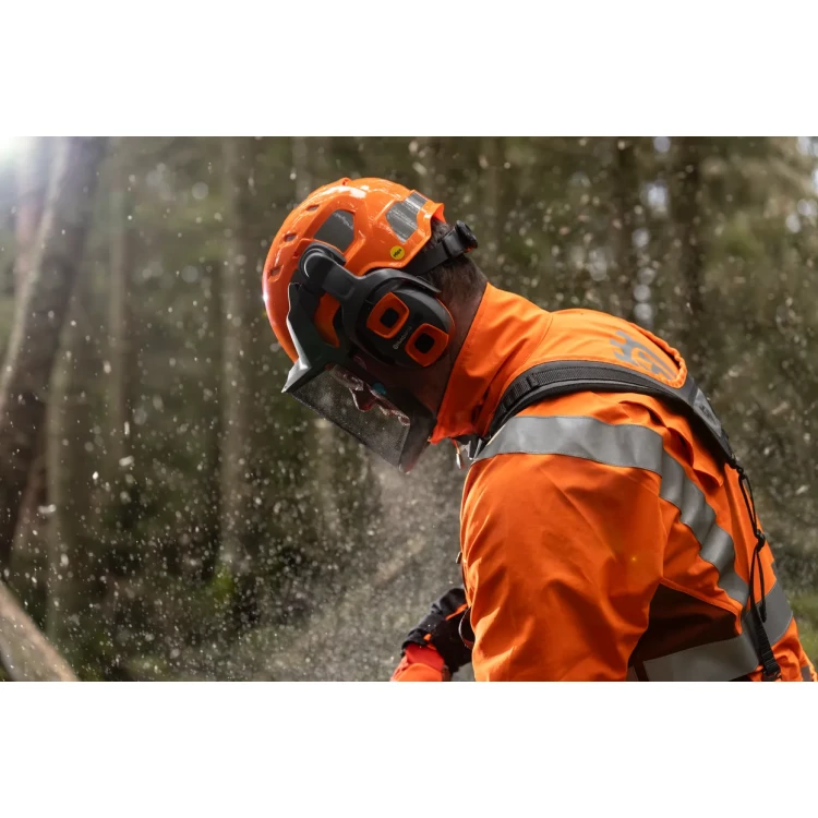 Husqvarna Technical MIPS přilba pro práci v lese oranžová Profesionální ochrana
