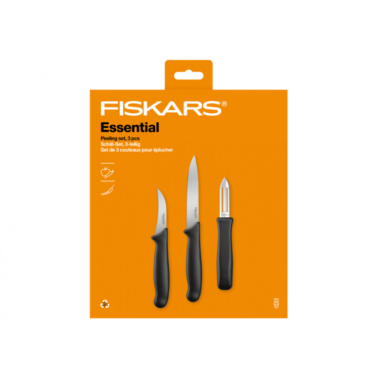 Fiskars sada na loupání Essential, 3 ks – 1065600