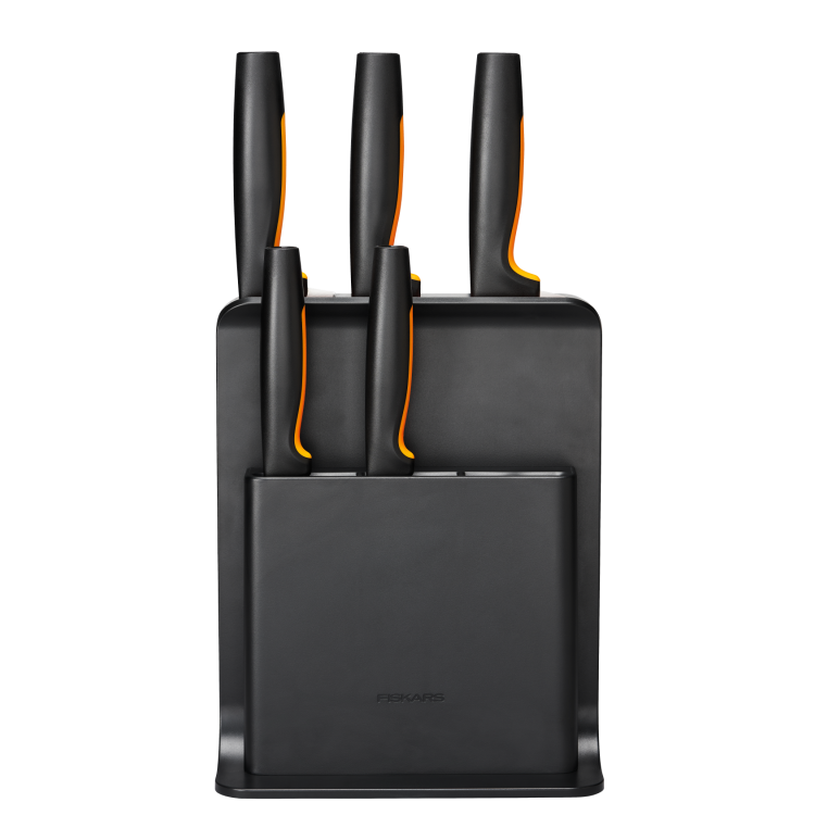 Fiskars Functional Form černý blok s 5 noži 1057554