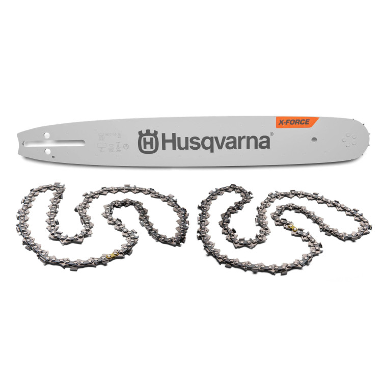 Husqvarna řezná sada X-Force 18" 3/8" 1,5 mm + 2× řetěz X-CUT C85 68 čl. 5478987-68