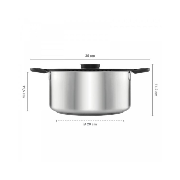 Fiskars Functional Form™ hrnec s pokličkou 5 l / 24 cm 1026578