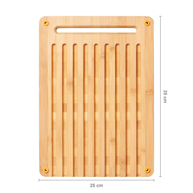 Fiskars Functional Form™ bambusové prkénko na krájení chleba 35 × 25 cm 1059230