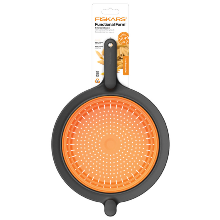 Fiskars Functional Form skládací cedník a pařák 26 cm 1027304