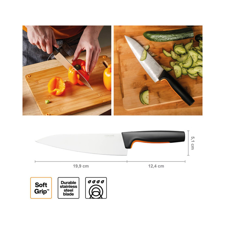 Fiskars Functional Form střední kuchařský nůž 17 cm – 1057535