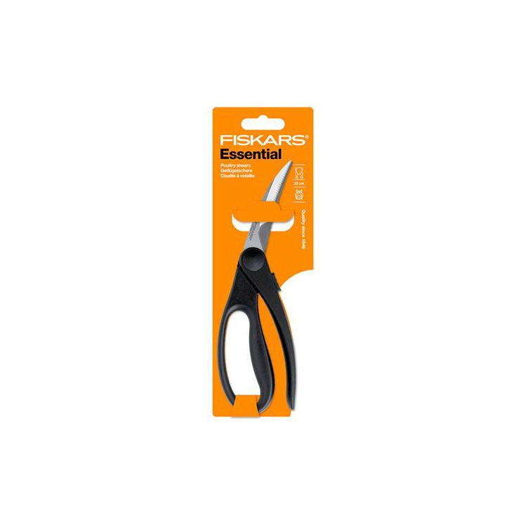 Fiskars Essential kuchařské nůžky na drůbež 23 cm – 1023819