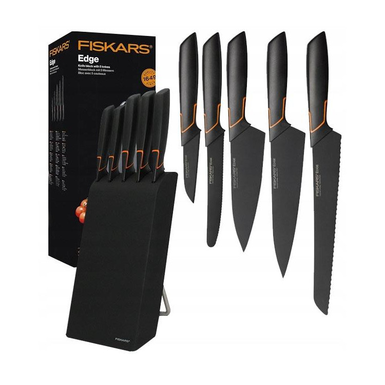 Fiskars Edge sada 5 kuchyňských nožů v bloku – 1003099