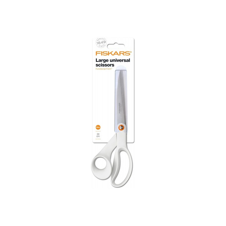 Fiskars Functional Form™ velké univerzální nůžky 24 cm, bílé – 1020414