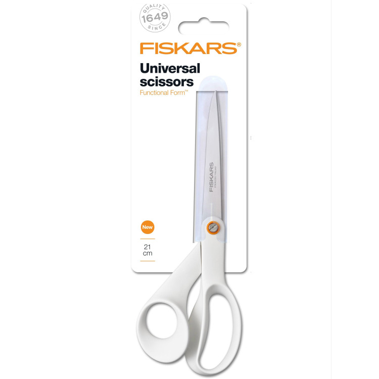 Fiskars Functional Form™ univerzální nůžky 21 cm, bílé – 1020412