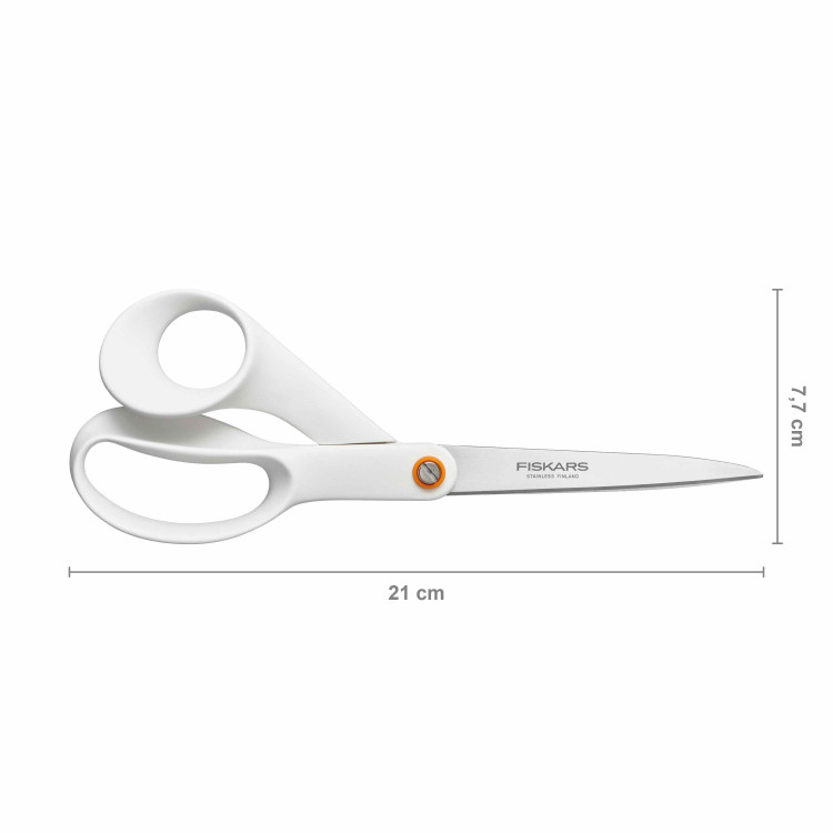 Fiskars Functional Form™ univerzální nůžky 21 cm, bílé – 1020412