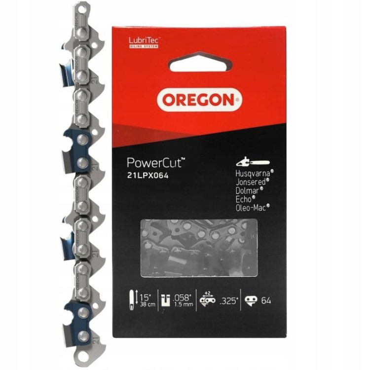Oregon PowerCut 21LPX pilový řetěz .325", 1,5 mm, 64 článků, 15" – 21LPX064E