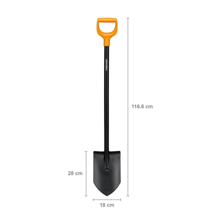 Fiskars Solid™ špičatý rýč s kovovou násadou 1066716