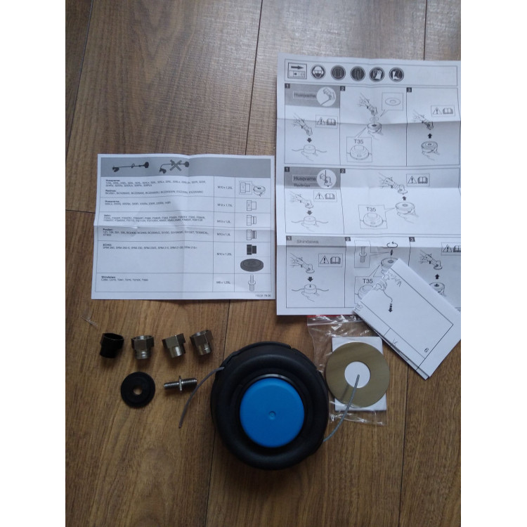Husqvarna T35 Universal poloautomatická strunová hlava se sadou adaptérů 5784494-01