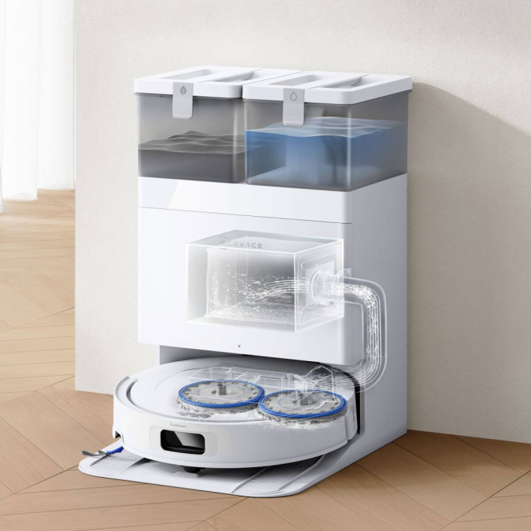 ECOVACS DEEBOT T30e OMNI WHITE – robotický vysavač s mopováním a stanicí OMNI