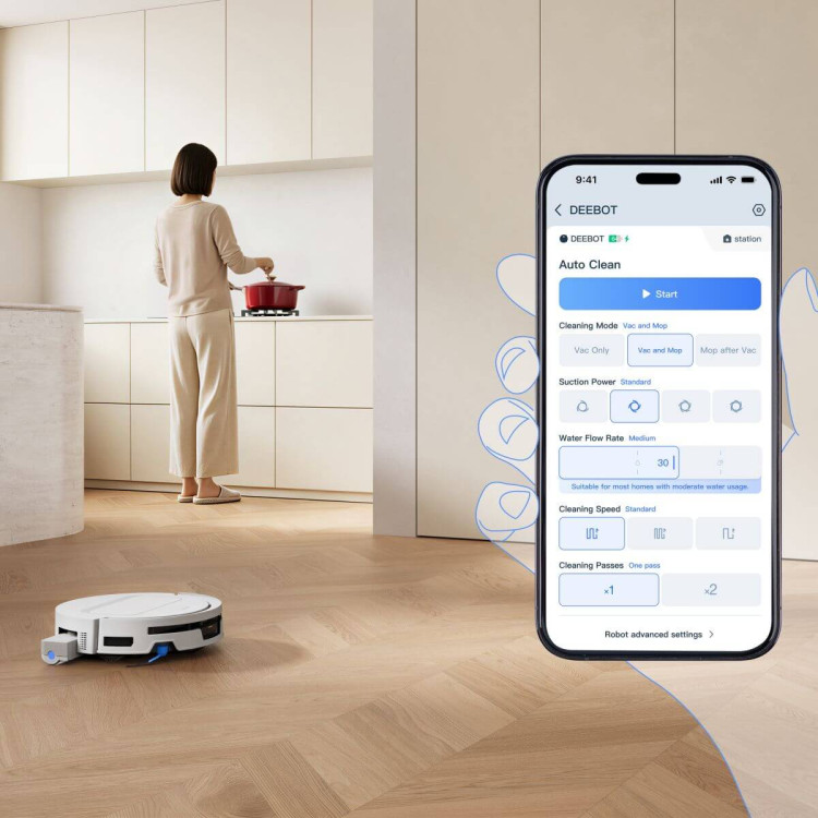 ECOVACS DEEBOT T90 MAX OMNI WHITE – robotický vysavač s mopováním a stanicí OMNI