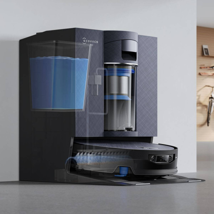 ECOVACS DEEBOT X12 OMNICYCLONE SILVER – robotický vysavač s mopováním