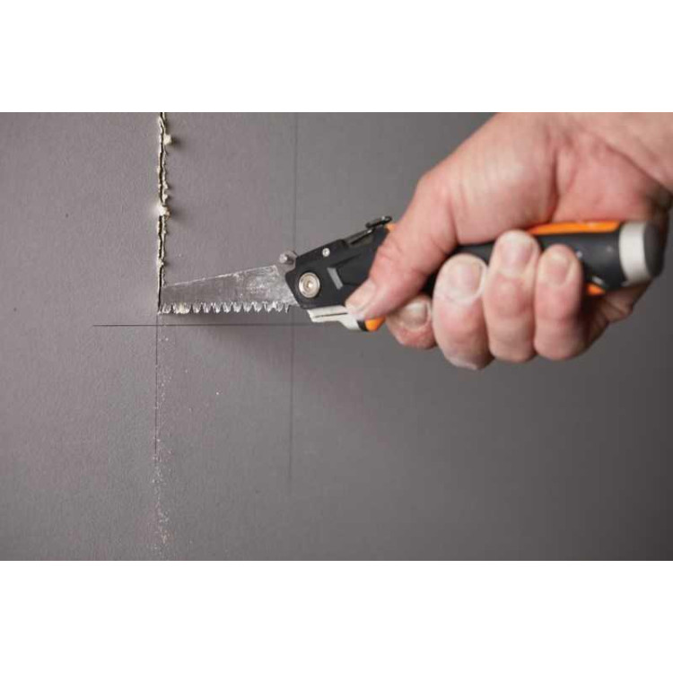 Fiskars Pro CarbonMax – univerzální nůž s pilkou na sádrokarton 1027226
