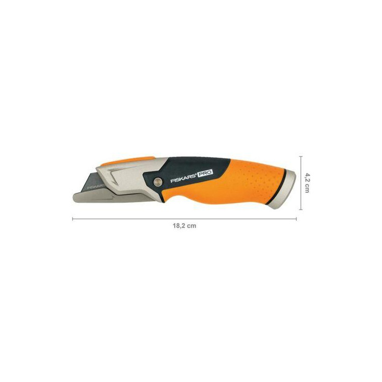Fiskars Pro CarbonMax – univerzální pracovní nůž s pevnou čepelí 1027222
