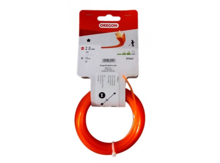 Oregon Zelená hvězda 2,0mm x 15m žací struna