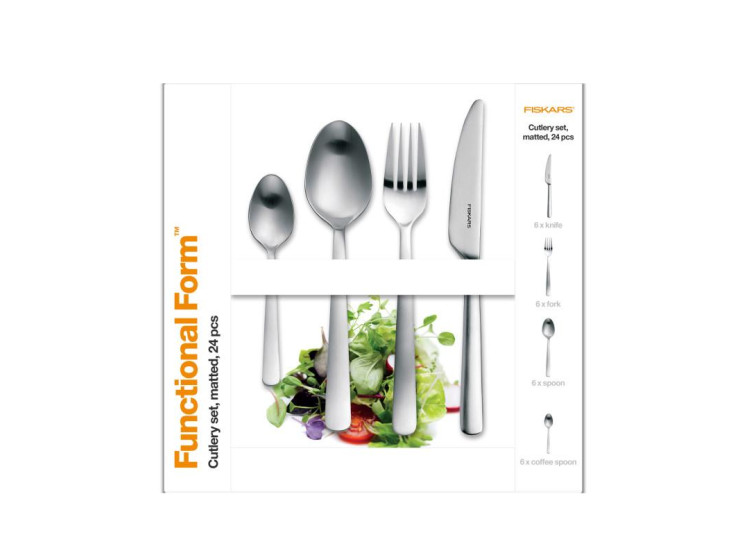 Fiskars Functional Form sada příborů 24 ks, matná 1071624