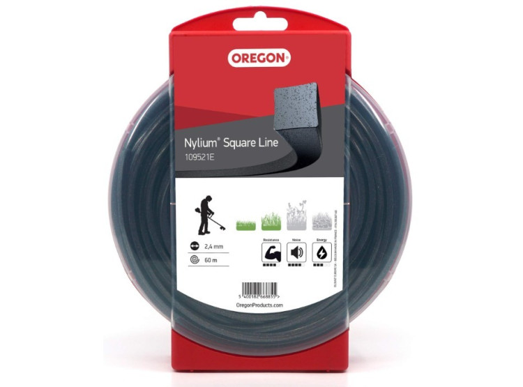 Oregon Nylium žací struna čtyřhranná Ø 2,4 mm × 60 m 109521E