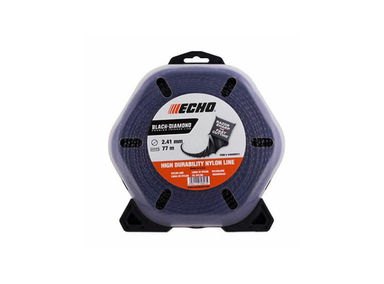 ECHO Black Diamond kroucená čtvercová žací struna Ø 2,41 mm × 77 m 340095071