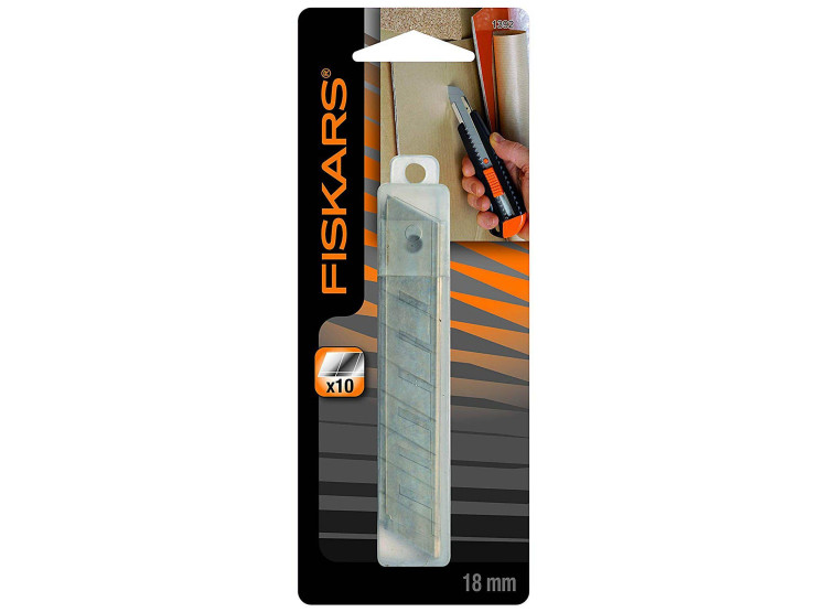 Fiskars náhradní břity pro odlamovací nože 18 mm, 10 ks – 1004615